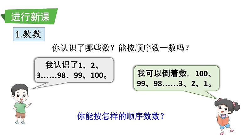 小学数学新北师大版一年级下册总复习第1课时 数与代数（1）教学课件2025春第3页