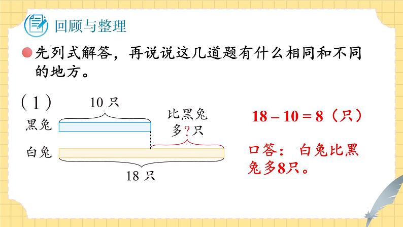 苏教版（2024）数学一年级下册 期末复习  第2课时 数量关系  PPT课件第2页