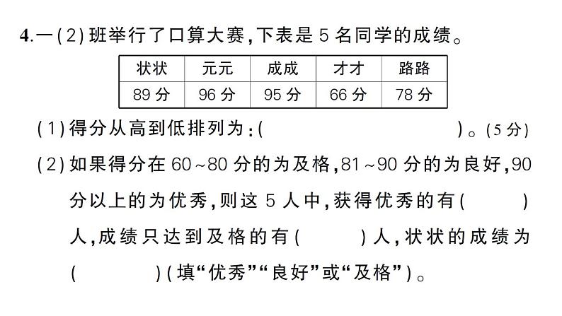 小学数学新苏教版一年级下册期末综合复习(一)作业课件2025春第4页