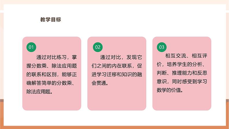 《3.6 分数乘除法解决实际问题的对比》教学设计第3页