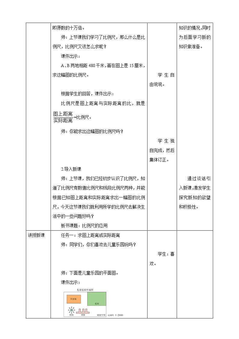 《5.4 比例尺的应用》教学设计第2页