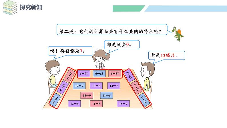 北师大版（2024）一年级数学下册课件 3.7 做个减法表第7页