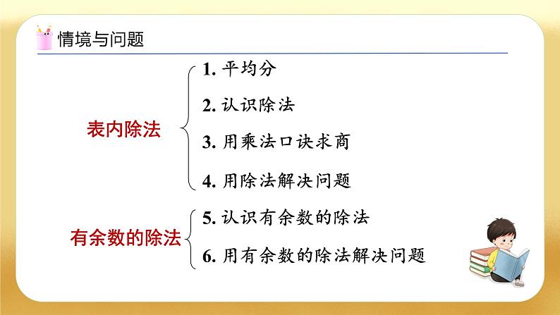 【备课无忧】人教版二下-总复习2. 表内除法、有余数的除法（教学课件）第4页