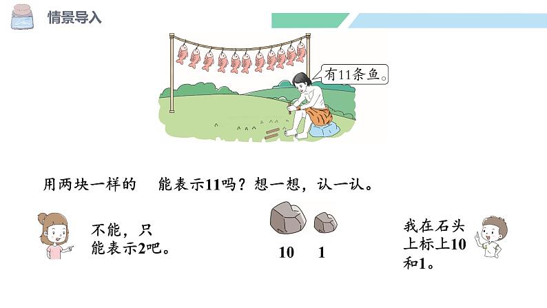 北师大版（2024）一年级数学下册课件 1.2 古人计数（二）第3页