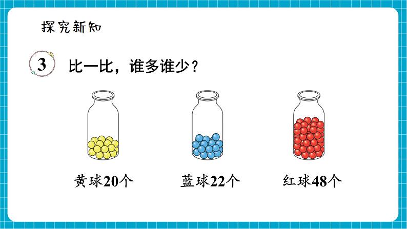 【新教材】西师大版一年级下册数学3.6 大小比较（2）（课件）第3页