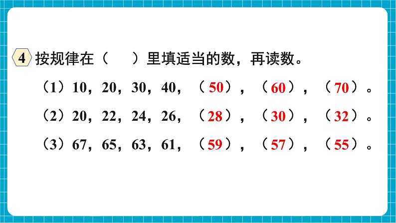 【新教材】西师大版一年级下册数学3.7 整理与复习（课件）第7页