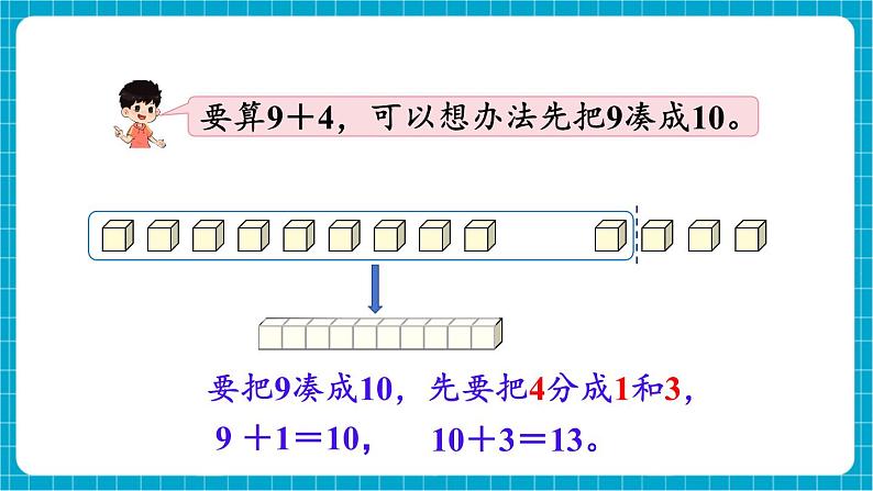 【新教材】苏教版数学一年级下册1.1 9加几（教学课件）第8页