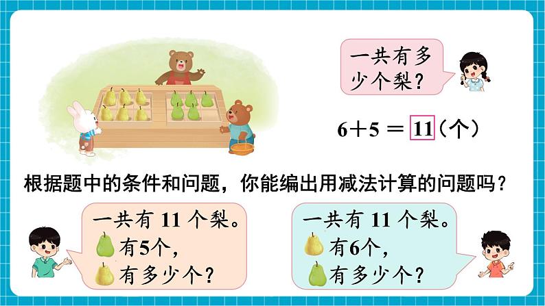 【新教材】苏教版数学一年级下册1.5 6、5、4、3、2加几及相应的减法（教学课件）第6页