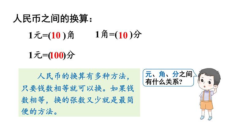 小学数学新西师版一年级下册总复习第5课时 认识人民币教学课件2025春第5页