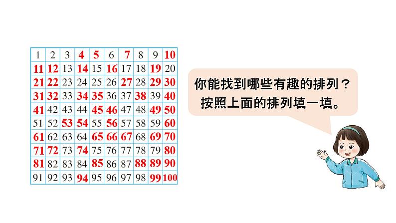 小学数学新西师版一年级下册第三单元2第一课时 数的顺序教学课件2025春第7页