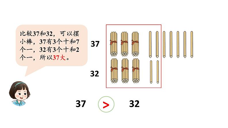 小学数学新西师版一年级下册第三单元2第二课时 数的大小比较(1)教学课件2025春第5页