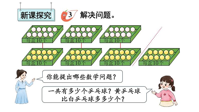 小学数学新西师版一年级下册第四单元1第三课时 解决问题教学课件2025春第3页