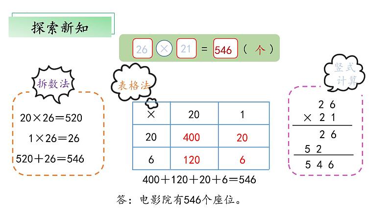 北师大版数学三年级下册 3.4《电影院）》课件PPT第7页