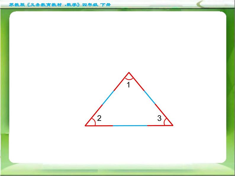 苏教版四年级数学下册第7单元第三课《三角形的内角和》课件第3页