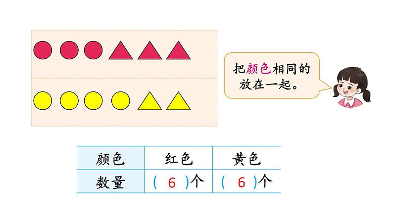 小学数学新西师版一年级下册第五单元第一课时 分类(1)教学课件2025春第6页