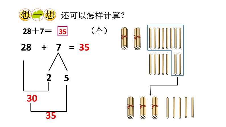 小学数学新西师版一年级下册第六单元第一课时 两位数加一位数的进位加法教学课件2025春第6页