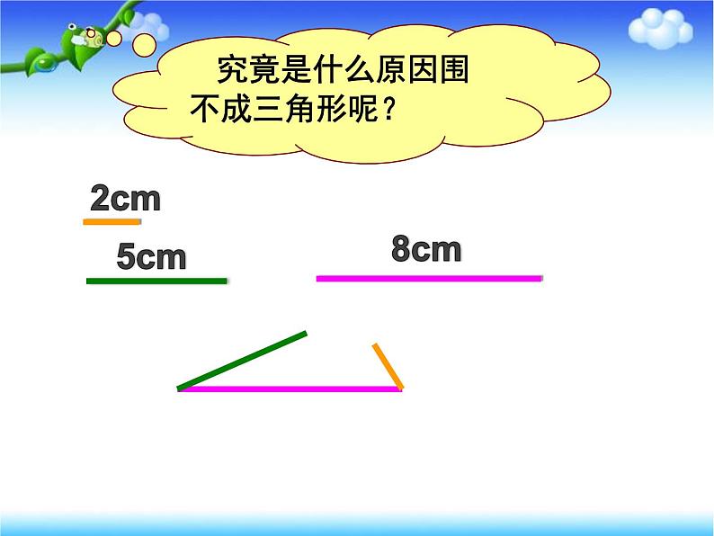 苏教版四年级数学下册第七单元第2课《三角形三边关系》课件第5页