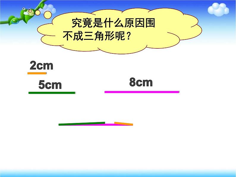 苏教版四年级数学下册第七单元第2课《三角形三边关系》课件第8页