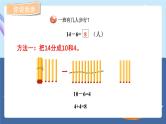 青岛版2024数学一年级下册 第1单元 1.3十几减6、5、4、3、2的退位减法 PPT课件