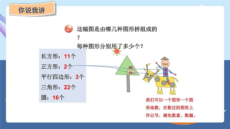 青岛版2024数学一年级下册 第3单元 3.2   图形的拼组 PPT课件第4页