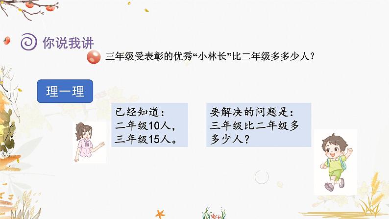 青岛版2024数学一年级下册 第4单元 4.4求一个数比另一个数多几（少几） PPT课件第3页