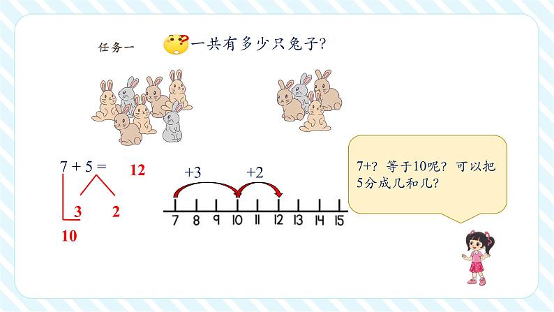 北师大版一年级下册1.6《小兔子安家》（课件）第7页