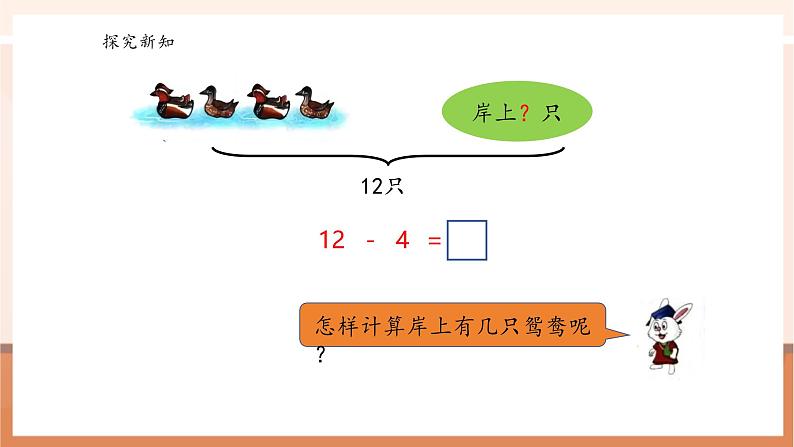 冀教版一下1.3《12减几》（课件）第8页