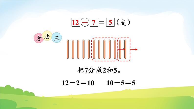 2025北师大版数学一年级下册第三单元20以内数与减法第一课时买文具课件第8页