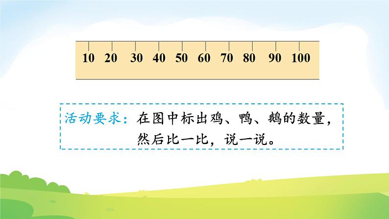 2025北师大版数学一年级下册第四单元100以内数的认识第五课时小小养殖场（1）课件第4页