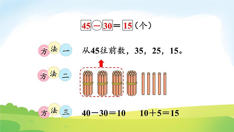 2025北师大版数学一年级下册第五单元100以内数加与减（一）第二课时采松果课件第8页