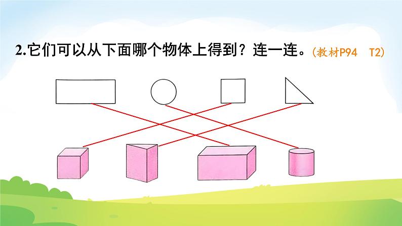 2025北师大版数学一年级下册总复习第3课时图形与几何课件第7页