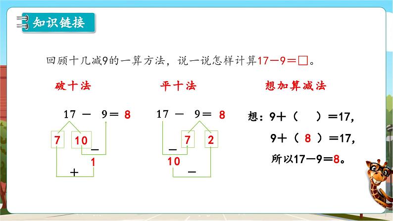 第一单元第4课时 十几减8、7（教学课件）第5页