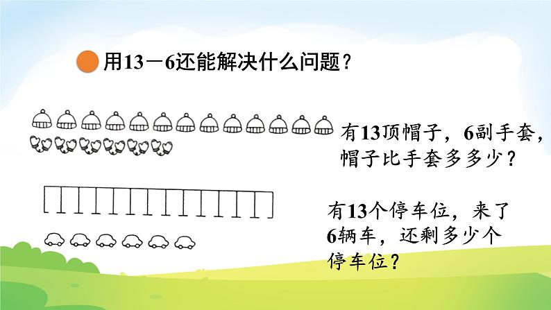 2025北师大版数学一年级下册第一单元20以内数与减法第九课时整理与复习课件第6页