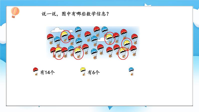 【核心素养】2025春新北师大版小学数学一年级下册 第三单元《3.5跳伞表演（1）》课件第3页