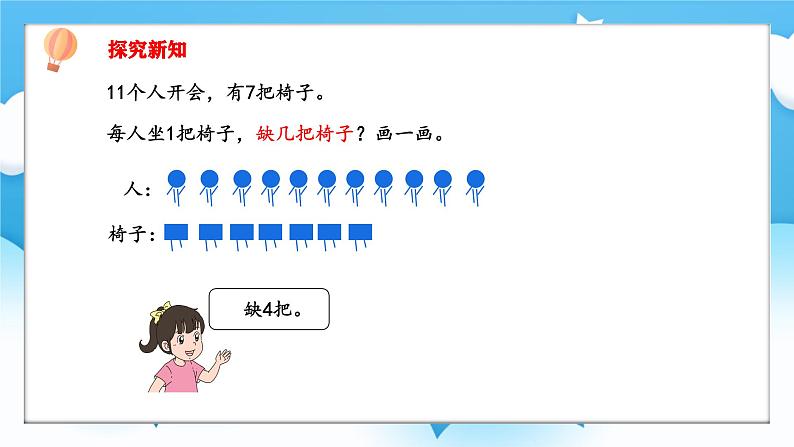 【核心素养】2025春新北师大版小学数学一年级下册 第三单元《3.4开会啦》课件第4页