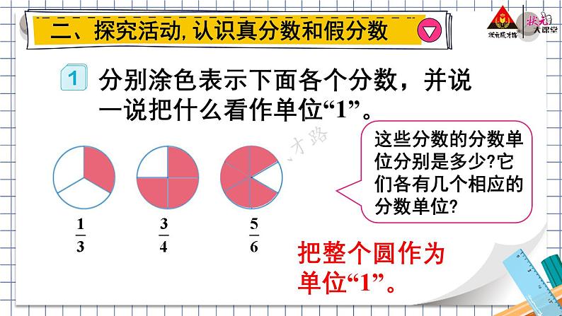 第1课时 真分数和假分数（1）【教案匹配版】第3页