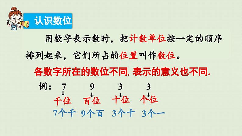 2025春数学苏教版二年级下册四认识万以内的数第九课时练习四课件第3页