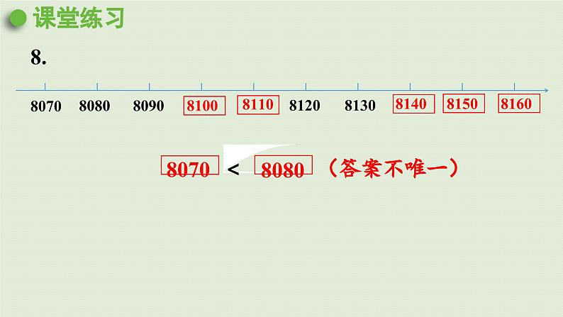 2025春数学苏教版二年级下册四认识万以内的数第11课时复习（2）课件第5页