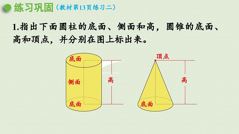 2025春数学苏教版六年级下册二圆柱和圆锥练习二课件第7页