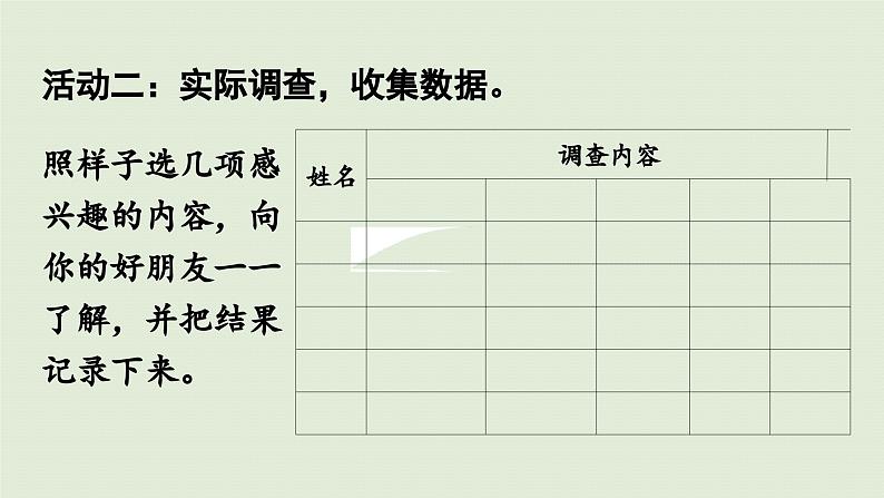 2025春数学苏教版二年级下册综合与实践了解你的好朋友第4课时综合与实践了解你的好朋友课件第6页