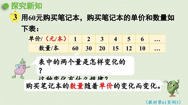 2025春数学苏教版六年级下册六正比例和反比例第3课时反比例的意义课件第5页