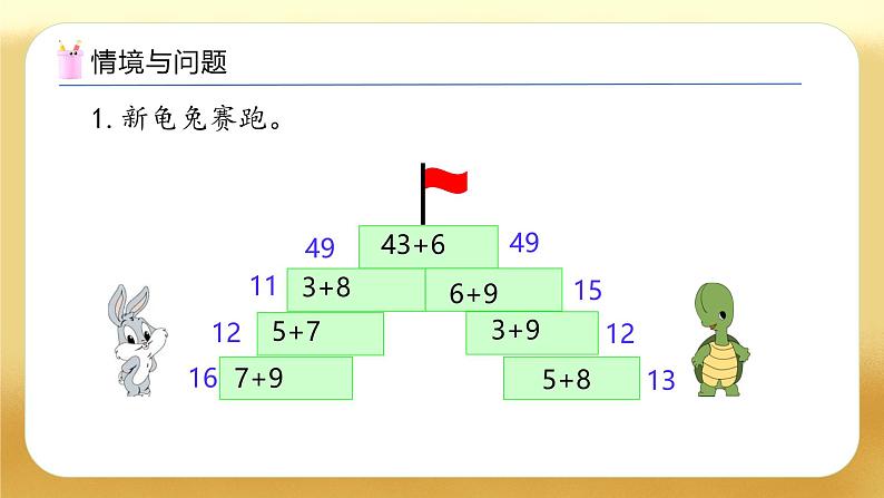 【备课无忧】人教版数学一年级下册-5.2 笔算加法（2）（教学课件）第4页