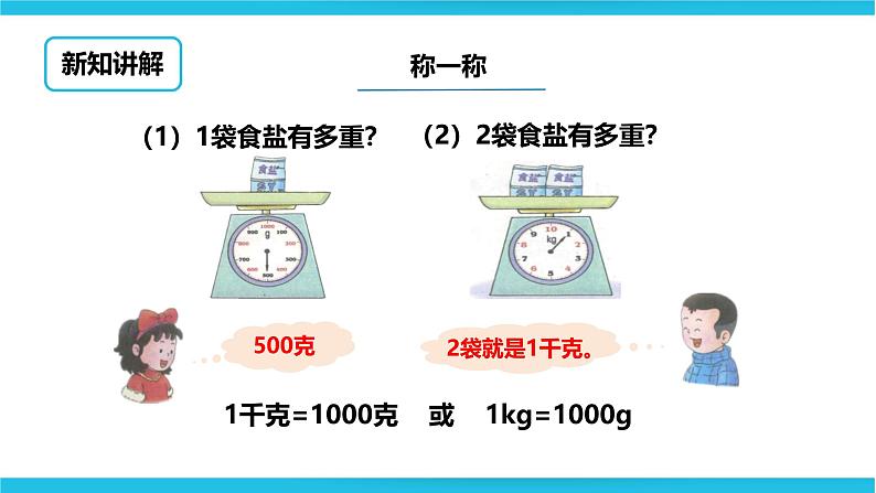 冀教版二年级下数学第四单元第二课 认识千克和克第8页