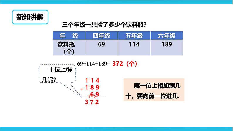 三位数的进位加法 课件第7页