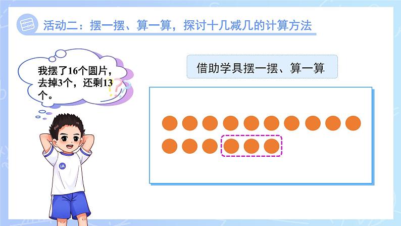 第一单元《十几减几》课件 小学数学冀教版（2024）一年级下册第7页