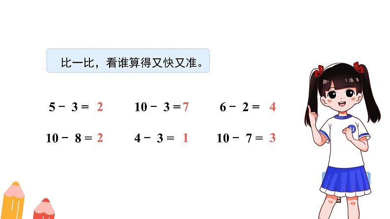 第一单元《十几减几》课件 小学数学冀教版（2024）一年级下册第3页