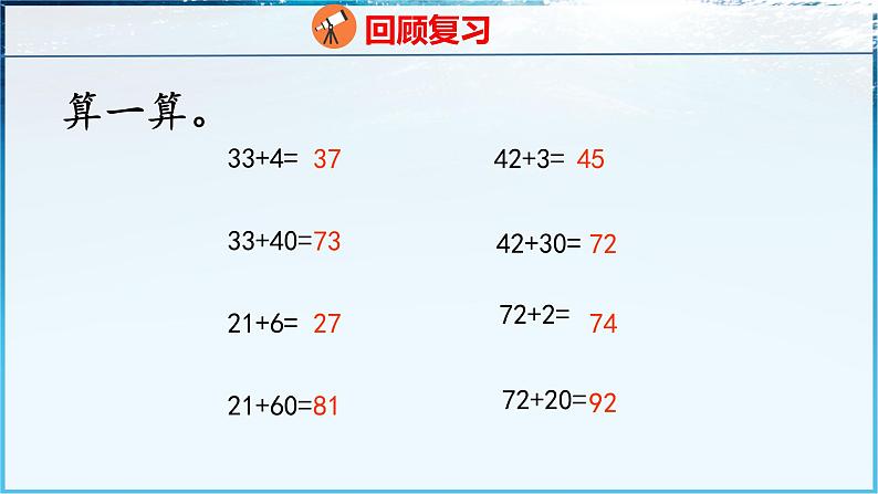 青岛版（五四学制）（2024）一年级数学下册 4.1 两位数加两位数（不进位）（课件）第3页