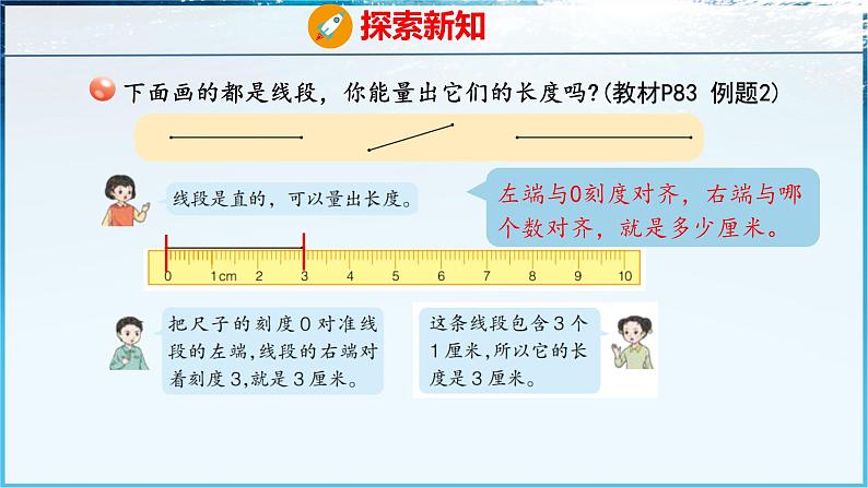 青岛版（五四学制）（2024）一年级数学下册 6.1厘米的认识（课件）第8页