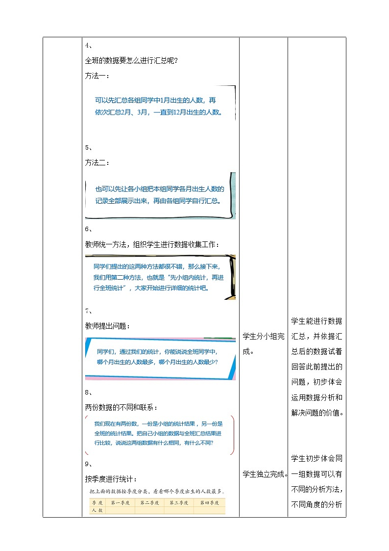 第九单元 第1课时《简单的数据汇总》 教学设计第3页