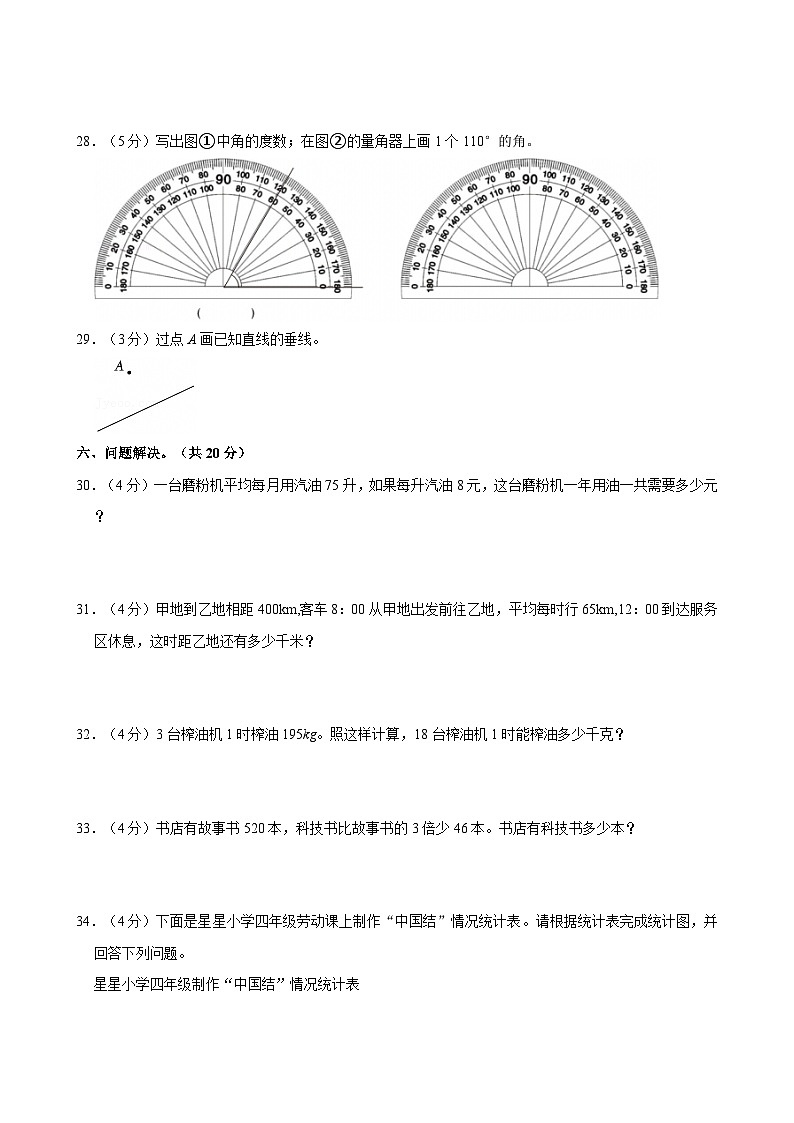 2024-2025学年河南省周口市沈丘县四年级（上）期末数学试卷第3页